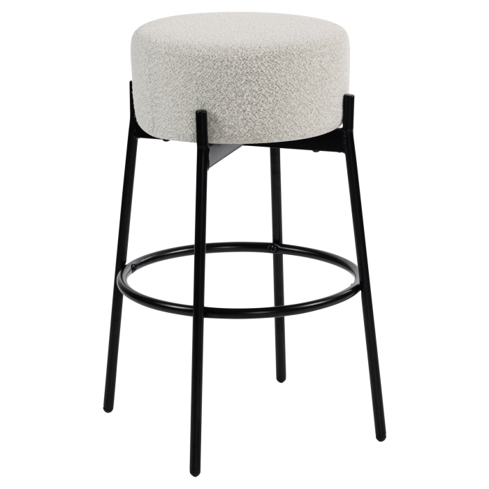 JULIANA | Gastro barstol | Teddystoff | Creme