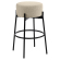 JULIANA | Gastro Barhocker | Teddystoff | Beige