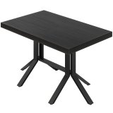 KE | Tavolo da bistrot | Dimensioni: 120 x 70 cm | Altezza: 78 cm | Nero | Struttura: Nero