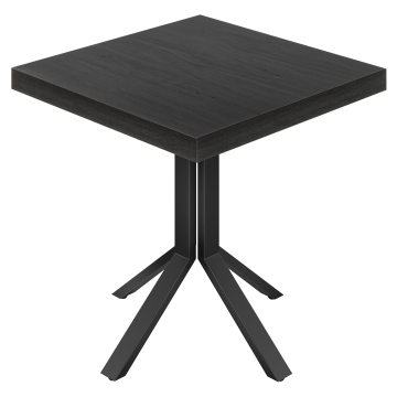 KE | Bistro-pöytä | B:70 x 70 cm | K:78 cm | Musta | Jalka: Musta