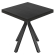 KEB | Bistrotafel | B: 70 x 70 cm | H: 78 cm | Zwart | Frame: Zwart