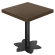 KL | Bistro-pöytä | K: 70 x 70 cm | Korkeus: 78 cm | Saksanpähkinä | Jalat: Musta