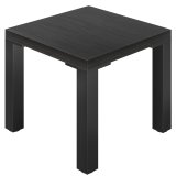 KM | Table de bistrot | L:P 70 x 70 cm | H 78 cm | Noir | Structure : Noir
