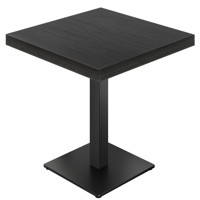 KM | Bistro Table | 80 x 80 cm | H 77 cm | Black | Frame: Black