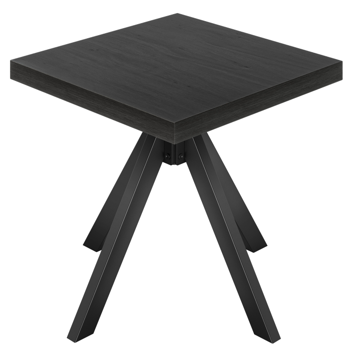 KO | Bistro Tisch | B:T 80 x 80 cm | H 78 cm | Schwarz | Gestell: Schwarz