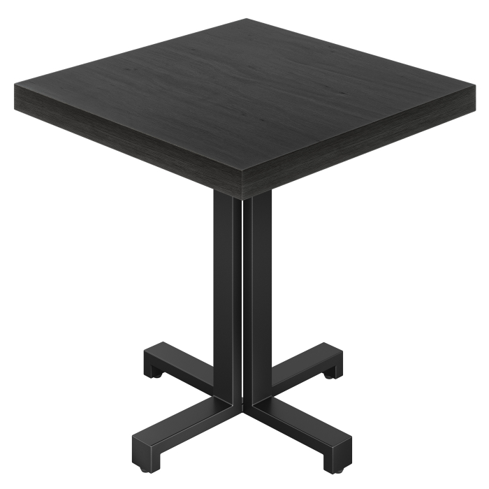 KPA | Tavolo da bistro | Dimensioni: L: 80 x P: 80 cm | H: 78 cm | Nero | Struttura: Nero