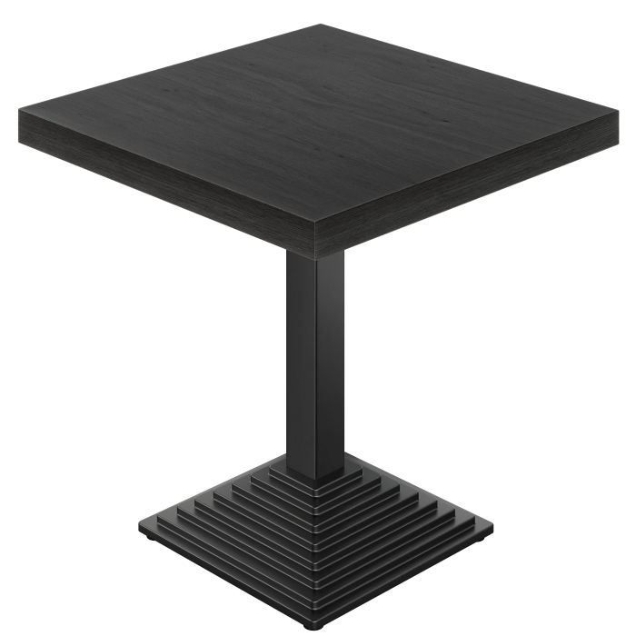 KPY | Mesa de bistró | Medidas: 80 x 80 cm | Altura: 82 cm | Negro | Marco: Negro