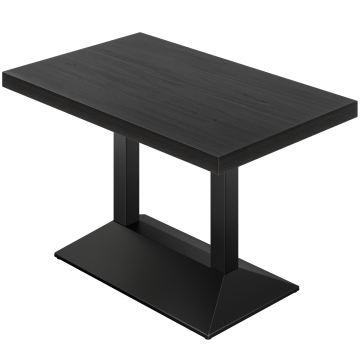 KPL | Bistro-pöytä | T : 120 x 70 cm | K 82 cm | Musta | Jalka: Musta