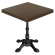 KP | Tavolo Bistro | L: 70 x 70 cm | H 78 cm | Noce | Struttura: Nero