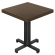KPA | Tavolo Bistro | L: 80 x 80 cm | H 78 cm | Noce | Struttura: Nero