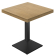 KPL | Bistro Tisch | B:T 80 x 80 cm | H 82 cm | Eiche | Gestell: Schwarz