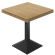 KPY | Table de bistro | L: 70 x 70 cm | H: 82 cm | Chêne | Structure : Noir