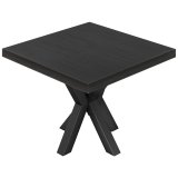 KS | Bistro Bord | 100 x 100 cm | H 78 cm | Sort | Stel: Sort
