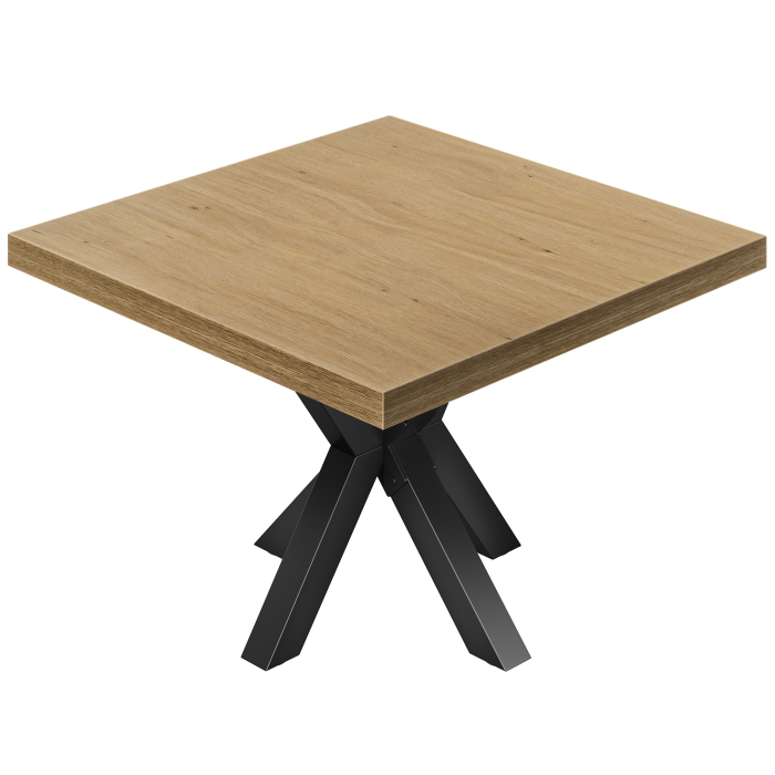 KS | Bistropöytä | 120 x 120 cm | K 78 cm | Tammi | Jalka: Musta