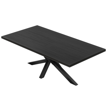 KS | Tavolo Bistro | 230 x 110 cm | H 78 cm | Nero | Struttura: Nero