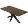 KS | Bistro Tisch | 160 x 90 cm | H 78 cm | Walnuß | Gestell: Schwarz