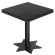 KST | Bistro Tafel | B: 70 x 70 cm | H: 78 cm | Zwart | Onderstel: Zwart