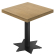 KSTT | Tavolo Bistro | L: 80 x 80 cm | H 78 cm | Rovere | Struttura: Nera