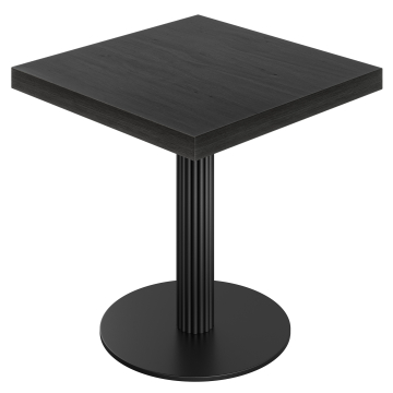KT | Bistro Tisch | B:T 70 x 70 cm | H 77 cm | Schwarz | Gestell: Schwarz