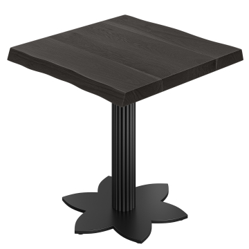 KAI | Tavolo da bistro | L: 70 x 70 | H 76 cm | Nero | Struttura: Nero