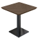 LM Fishbone | Bistropöytä | 80 x 80 cm | Korkeus: 74 cm | Wenge | Runko: Musta