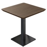 LM | Bistro Table | 80 x 80 cm | H 74 cm | Wenge | Frame: Black