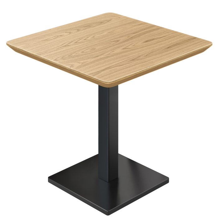 LM | Bistro Bord | 70 x 70 cm | H 78 cm | Eg | Stel: Sort