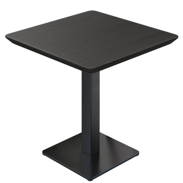 LM | Tavolo Bistro | 80 x 80 cm | H 74 cm | Nero | Struttura: Nero
