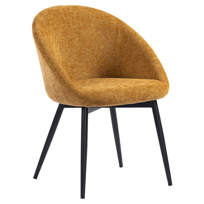 Lauren | Hotel Stuhl | Honig Braun | Stoff/Textil