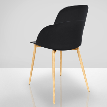 LAPALMA | skallstol | Svart | plast