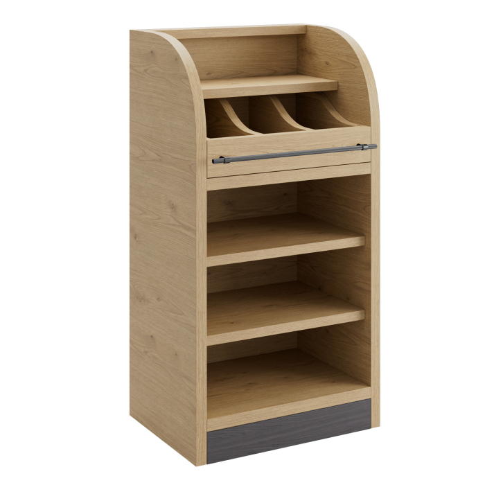 LEA | Besteckschrank | B:H 55 x 105 cm | Eiche | 2xBöden