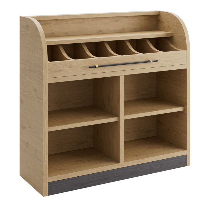 LEA | Besteckschrank | B:H 110 x 105 cm | Eiche | 2xBöden