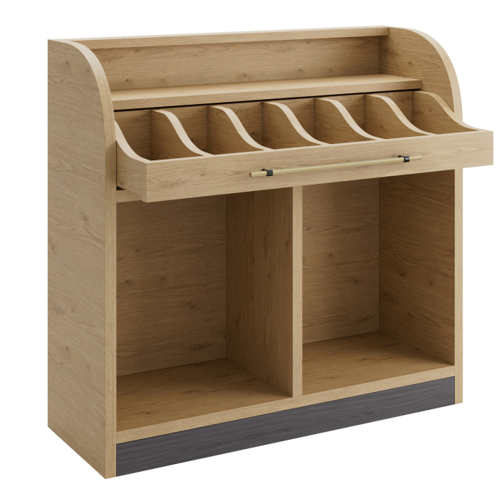 LEA | Besteckschrank | B:H 110 x 105 cm | Eiche | Soft-Close