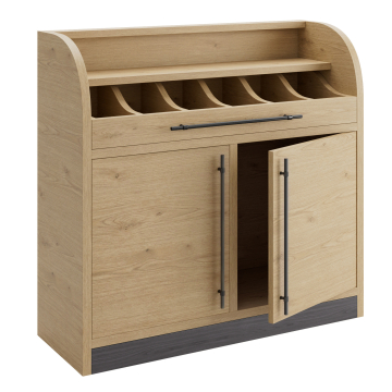 LEA | Besteckschrank | B:H 110 x 105 cm | Eiche | 2xTür
