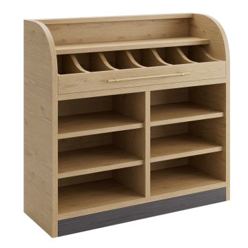 LEA | Besteckschrank | B:H 110 x 105 cm | Eiche | 4xBöden
