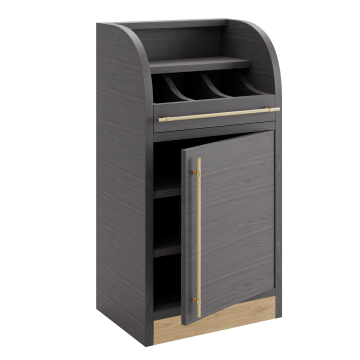 LEA | Besteckschrank | B:H 55 x 105 cm | Wenge | 1xTür + 2xBöden
