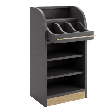 LEA | Besteckschrank | B:H 55 x 105 cm | Wenge | 2xBöden | Soft-Close
