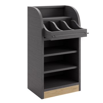 LEA | Besteckschrank | B:H 55 x 105 cm | Wenge | 2xBöden | Soft-Close