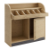 LEA | Besteckschrank | B:H 110 x 105 cm | Eiche | 1xTür | Soft-Close
