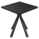 LIORA | Bistropöytä | L:S 60 x 60 cm | K 76 cm | Musta | Runko: Musta