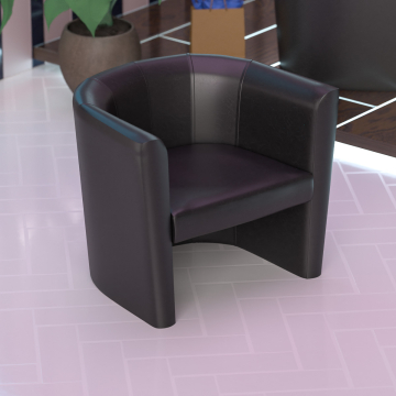 LUIS SMALL | Fauteuil club | Noir | Cuir