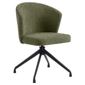 Lynn | Hotel Stuhl | Grün | Stoff/Textil | Drehfuß