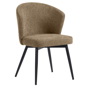 Lynn | Hotellstol | Taupe | Tyg/Textil