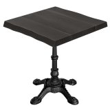 MAYA | Bistrobord | B: 70 x 70 | H: 76 cm | Sort | Base: Sort