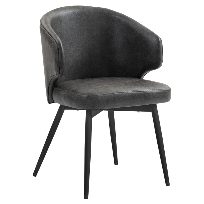 Marie | Hotel Chair | Black | Leather