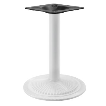 MAXIM | Bistro Tischgestell | Weiß | Fuß: Ø 45 cm | Säule: 7,6 x 76 cm