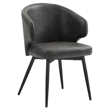 Marie | Hôtel Chaise | Noir | Cuir