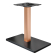 MADRID | Base para mesa de bistró | Negro/Cobre | Altura: 72 cm | Columna: 8 x 8 cm | Placa de base: