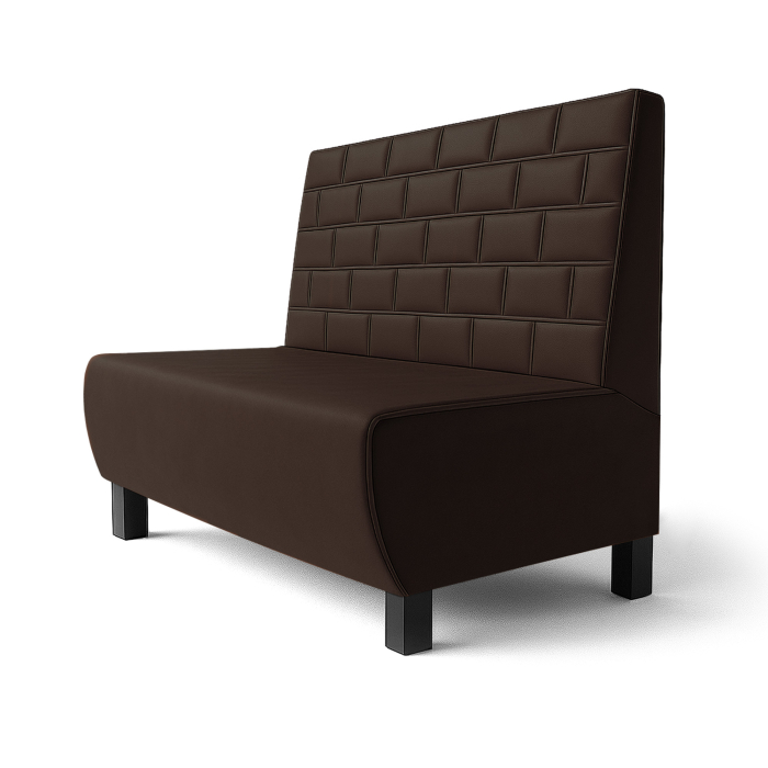 Meyer F | Gastrobank | B:H 60 x 90 cm | Braun | Stein | Leder