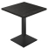 MELIS | Bistro Tisch | B:T 80 x 80 cm | H 80 cm | Schwarz | Gestell: Schwarz | Säule: 6 x 6 cm